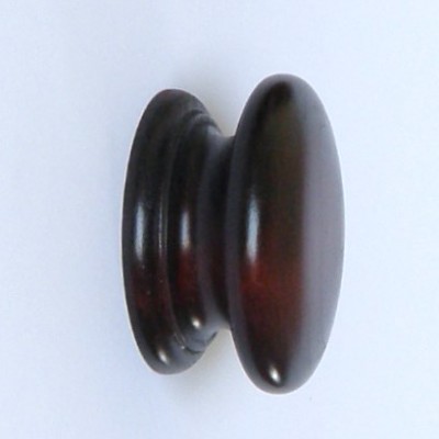 Knob style D 70mm cherry red mahogany stain wooden knob